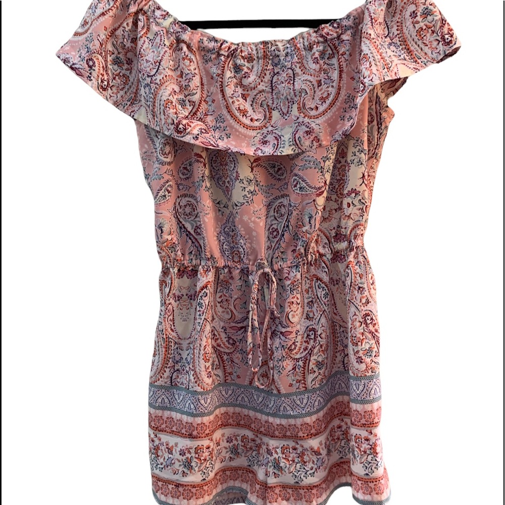 Bebop off shoulder romper Medium